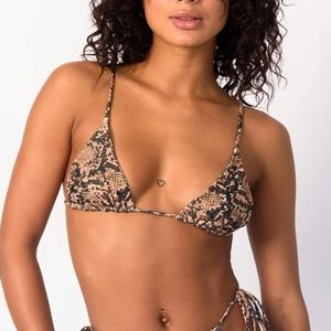 Skatie Ella Bikini Top, Arizona / Snake, Large